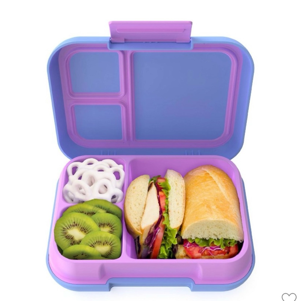 New BentoGo Pop Lunchbox Bento Box Periwinkle Pink